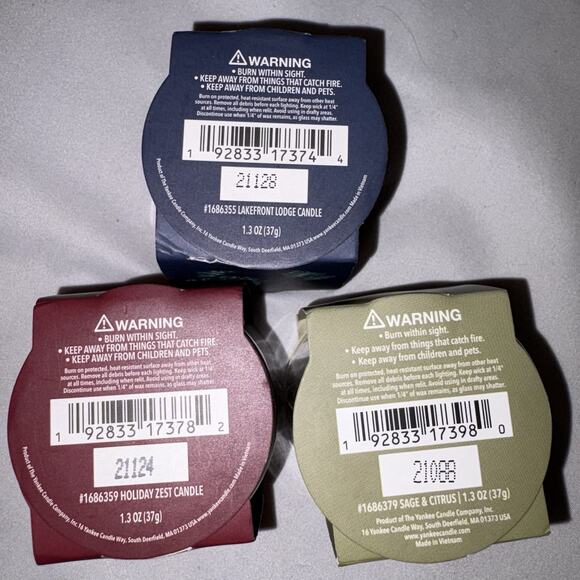 YANKEE CANDLE Votive GIFT SET, 3 Mini Jars (1.3oz) & Wall Oil Diffuser NEW - Picture 8 of 8